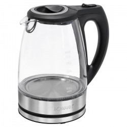 Bouilloire électrique en verre 1,5L 2200W Bomann WKS 6032 G CB