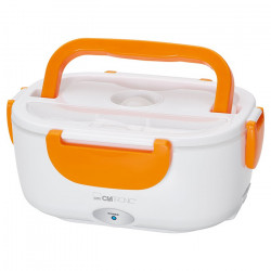 Boite à déjeuner chauffante électrique 220V Clatronic LB 3719 Blanc/orange